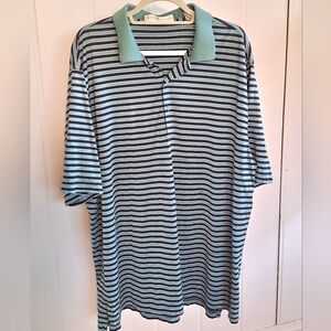 Fairway & Greene Green Black Polo Shirt, Golf Size XL Tall Very Good Condition